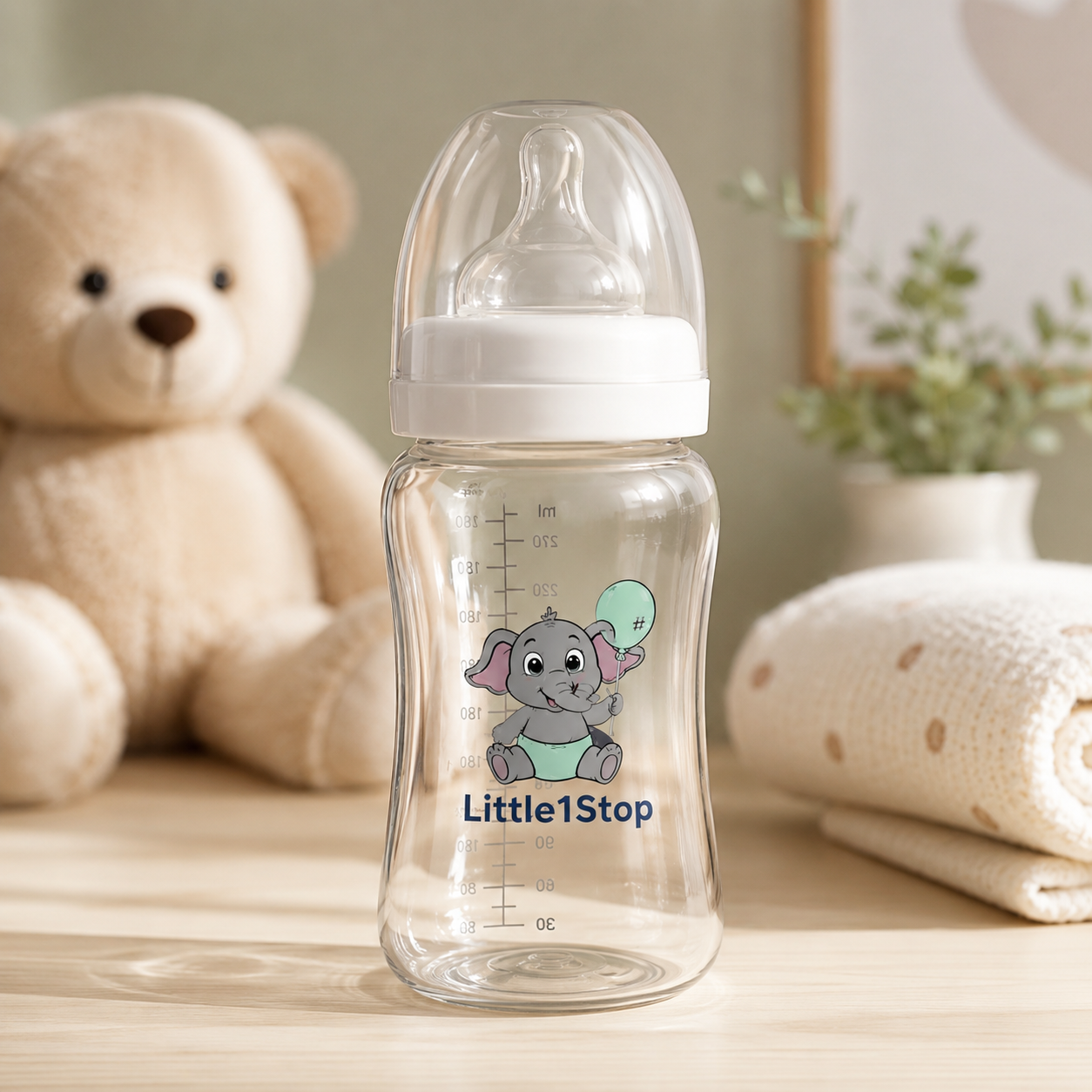Little1Stop™ Anti-Colic Baby Feeding Bottle – BPA-Free Newborn Milk Bottle
